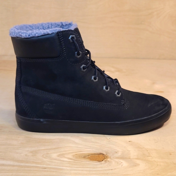 Timberland Shoes - Timberland Flannery 6 Inch Nubuck Chukka Black Leather Women's  Winter Boots